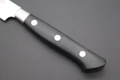 Hattori Forums FH Series Petty (120mm And 150mm, Black Linen Micarta Handle) -Knife Sale Shop hattori petty hattori forums fh series petty 120mm and 150mm black linen micarta handle 40239330689307 scaled