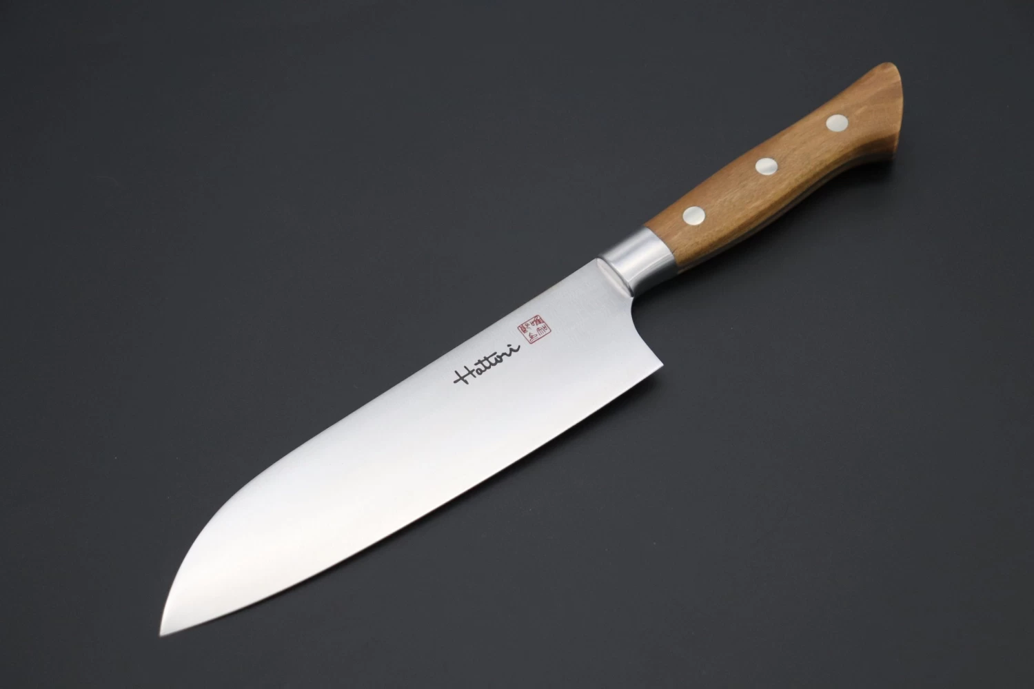 Hattori Forums FH Series FH-4O Santoku 170mm (6.6 Inch, Olive Wood Handle) 1 Hattori Forums FH Series FH-4O Santoku 170mm (6.6 Inch, Olive Wood Handle)