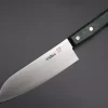 Hattori Limited, Cowry X, VG-2 Clad HCX-1G Santoku 170mm (6.6 Inch, Green Pakka Wood Handle)