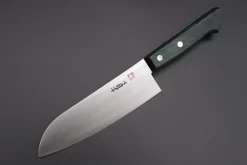 Hattori Limited, Cowry X, VG-2 Clad HCX-1G Santoku 170mm (6.6 Inch, Green Pakka Wood Handle)