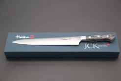 Hattori FH Series Limited Edition "SNOW IN THE DARK" Sujihiki (230mm To 300mm, 3 Sizes, Dupont Corian® Handle) -Knife Sale Shop hattori sujihiki hattori fh series limited edition snow in the dark sujihiki 230mm to 300mm 3 sizes dupont corian handle 40240047325467 scaled