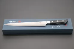 Hattori Forums FH Series Sujihiki (230mm To 300mm, 3 Sizes, Black Linen Micarta Handle) 21 Hattori Forums FH Series Sujihiki (230mm To 300mm, 3 Sizes, Black Linen Micarta Handle) -Knife Sale Shop hattori sujihiki hattori forums fh series sujihiki 230mm to 300mm 3 sizes black linen micarta handle 40240044114203 scaled