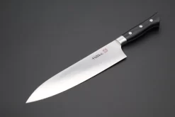 Hattori Forums FH Series Western Deba (165mm And 240mm, Black Linen Micarta Handle)