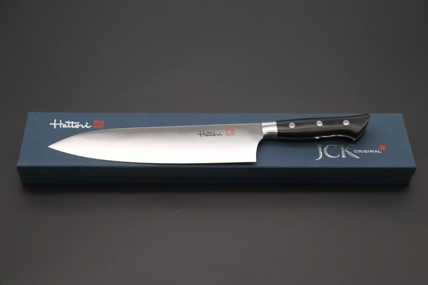 Hattori Forums FH Series Western Deba (165mm And 240mm, Black Linen Micarta Handle) 7 Hattori Forums FH Series Western Deba (165mm And 240mm, Black Linen Micarta Handle) - Image 7