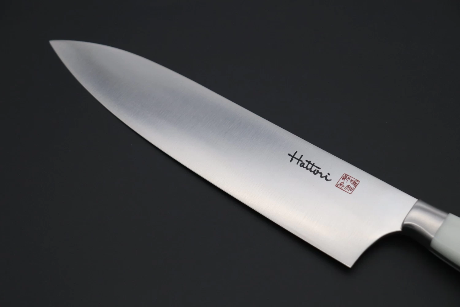 Hattori Forums FH Series Western Deba (165mm And 240mm, Fresh White Corian Handle) 2 Hattori Forums FH Series Western Deba (165mm And 240mm, Fresh White Corian Handle) - Image 2