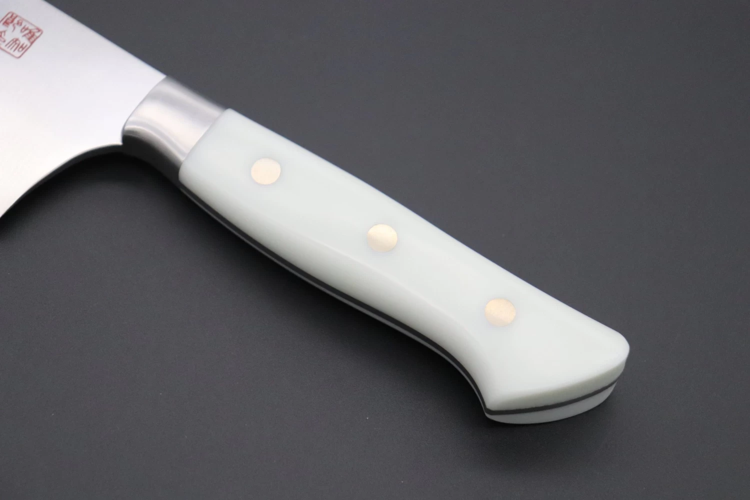 Hattori Forums FH Series Western Deba (165mm And 240mm, Fresh White Corian Handle) 3 Hattori Forums FH Series Western Deba (165mm And 240mm, Fresh White Corian Handle) - Image 3