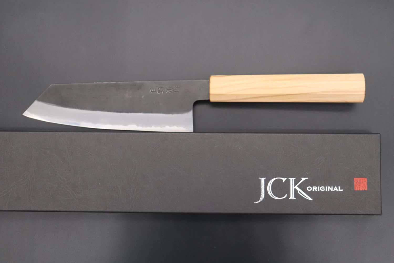 Custom Limited Edition, Hinoura White Steel No.1 Kurouchi Series HS1-8SP14 Bunka 165mm (6.4 Inch) 9 Custom Limited Edition, Hinoura White Steel No.1 Kurouchi Series HS1-8SP14 Bunka 165mm (6.4 Inch) - Image 9