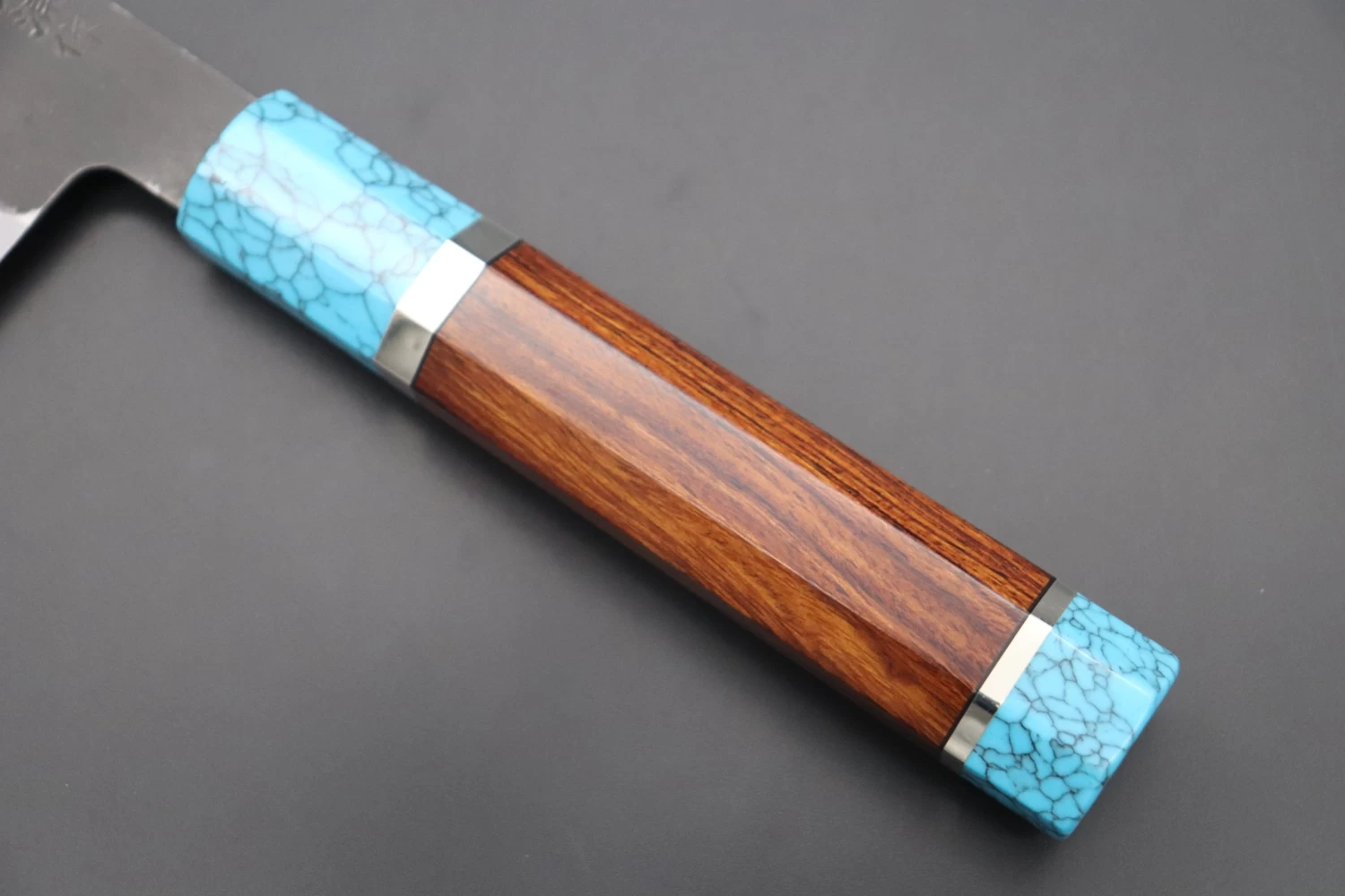 Custom Limited Edition, Hinoura White Steel No.1 Kurouchi Series HS1-8SP6 Bunka 165mm (6.4 Inch) 2 Custom Limited Edition, Hinoura White Steel No.1 Kurouchi Series HS1-8SP6 Bunka 165mm (6.4 Inch) - Image 2