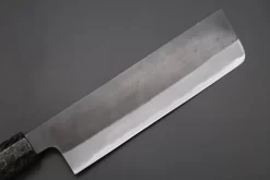 Custom Limited Edition, Hinoura White Steel No.1 Kurouchi Series HS1-5SP11 Nakiri 165mm (6.4 Inch) -Knife Sale Shop hinoura nakiri custom limited edition hinoura white steel no 1 kurouchi series hs1 5sp11 nakiri 165mm 6 4 inch 44763983315227 scaled