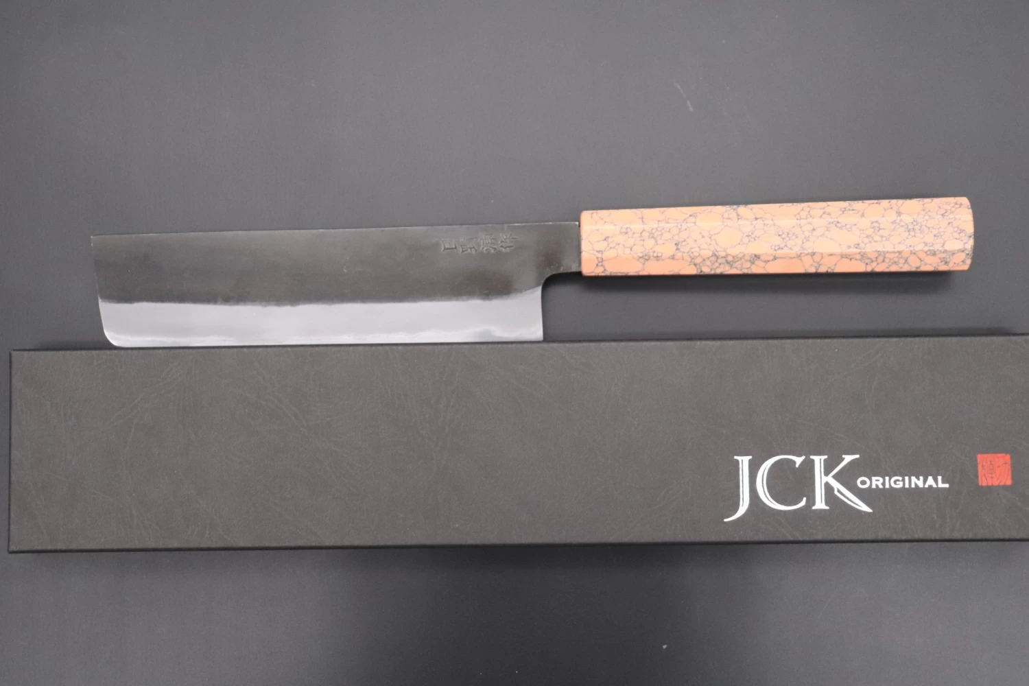 Custom Limited Edition, Hinoura White Steel No.1 Kurouchi Series HS1-5SP12 Nakiri 165mm (6.4 Inch) 9 Custom Limited Edition, Hinoura White Steel No.1 Kurouchi Series HS1-5SP12 Nakiri 165mm (6.4 Inch) - Image 9