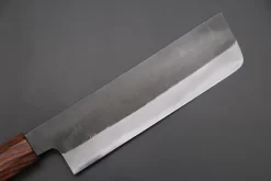 Custom Limited Edition, Hinoura White Steel No.1 Kurouchi Series HS1-5SP14 Nakiri 165mm (6.4 Inch) -Knife Sale Shop hinoura nakiri custom limited edition hinoura white steel no 1 kurouchi series hs1 5sp14 nakiri 165mm 6 4 inch 44764065464603 scaled