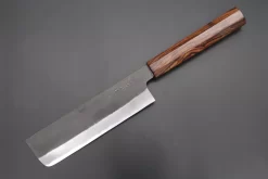 Custom Limited Edition, Hinoura White Steel No.1 Kurouchi Series HS1-5SP14 Nakiri 165mm (6.4 Inch)
