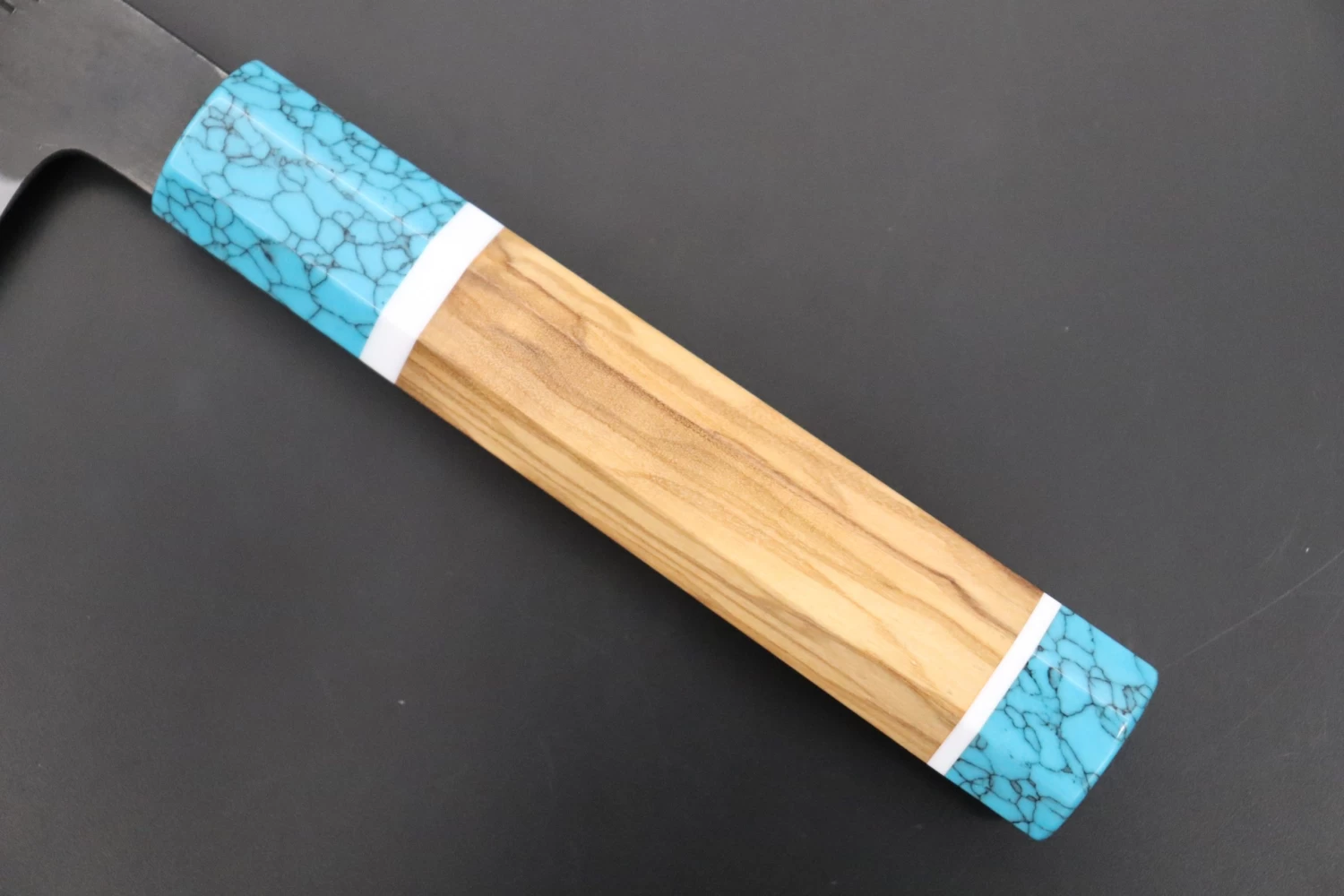 Custom Limited Edition, Hinoura White Steel No.1 Kurouchi Series HS1-5SP15 Nakiri 165mm (6.4 Inch) 3 Custom Limited Edition, Hinoura White Steel No.1 Kurouchi Series HS1-5SP15 Nakiri 165mm (6.4 Inch) - Image 3