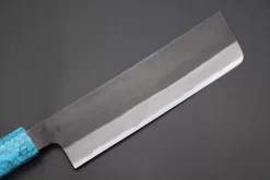 Custom Limited Edition, Hinoura White Steel No.1 Kurouchi Series HS1-5SP2 Nakiri 165mm (6.4 Inch) -Knife Sale Shop hinoura nakiri custom limited edition hinoura white steel no 1 kurouchi series hs1 5sp2 nakiri 165mm 6 4 inch 44763754660123 scaled