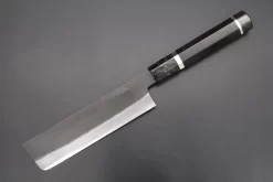 Custom Limited Edition, Hinoura White Steel No.1 Kurouchi Series HS1-5SP4 Nakiri 165mm (6.4 Inch)