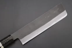 Custom Limited Edition, Hinoura White Steel No.1 Kurouchi Series HS1-5SP4 Nakiri 165mm (6.4 Inch) -Knife Sale Shop hinoura nakiri custom limited edition hinoura white steel no 1 kurouchi series hs1 5sp4 nakiri 165mm 6 4 inch 44763785855259 scaled