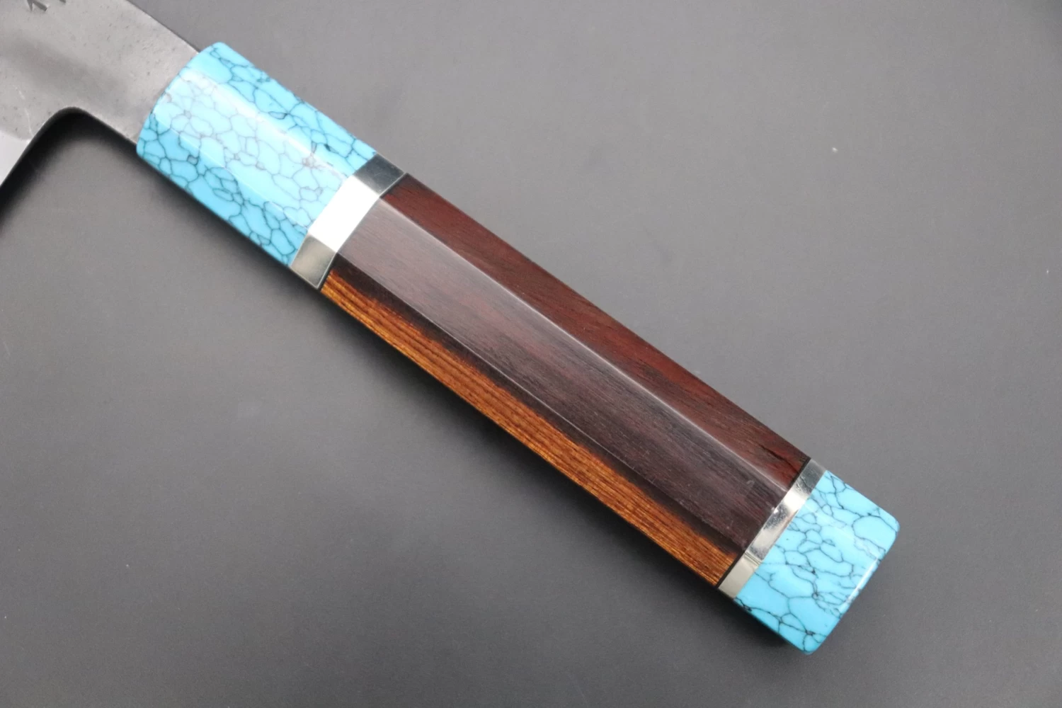 Custom Limited Edition, Hinoura White Steel No.1 Kurouchi Series HS1-5SP6 Nakiri 165mm (6.4 Inch) 3 Custom Limited Edition, Hinoura White Steel No.1 Kurouchi Series HS1-5SP6 Nakiri 165mm (6.4 Inch) - Image 3