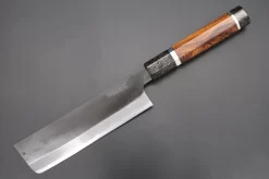 Custom Limited Edition, Hinoura White Steel No.1 Kurouchi Series HS1-5SP8 Nakiri 165mm (6.4 Inch)