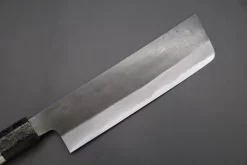 Custom Limited Edition, Hinoura White Steel No.1 Kurouchi Series HS1-5SP8 Nakiri 165mm (6.4 Inch) -Knife Sale Shop hinoura nakiri custom limited edition hinoura white steel no 1 kurouchi series hs1 5sp8 nakiri 165mm 6 4 inch 44763884323099 scaled