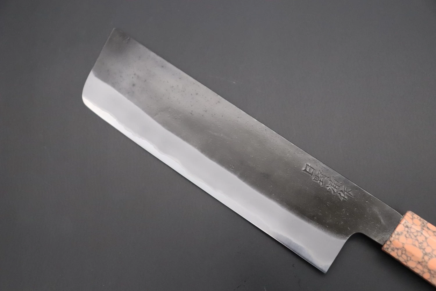 Custom Limited Edition, Hinoura White Steel No.1 Kurouchi Series HS1-5SP9 Nakiri 165mm (6.4 Inch) 2 Custom Limited Edition, Hinoura White Steel No.1 Kurouchi Series HS1-5SP9 Nakiri 165mm (6.4 Inch) - Image 2