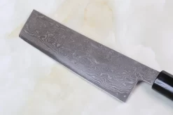 Hinoura Custom Knife ATS-34 Damascus Nakiri 165mm (6.4 Inch, TH-10) -Knife Sale Shop hinoura nakiri hinoura custom knife ats 34 damascus nakiri 165mm 6 4 inch th 10 14286951972961 scaled