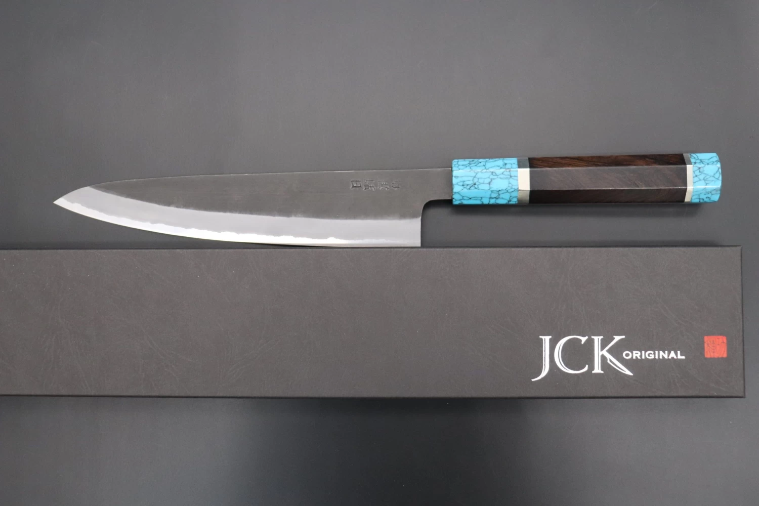 Custom Limited Edition, Hinoura White Steel No.1 Kurouchi Series HS1-6SP1 Wa Gyuto 210mm (8.2 Inch) 9 Custom Limited Edition, Hinoura White Steel No.1 Kurouchi Series HS1-6SP1 Wa Gyuto 210mm (8.2 Inch) - Image 9