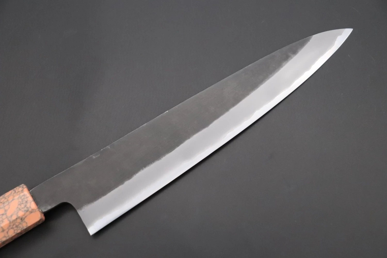 Custom Limited Edition, Hinoura White Steel No.1 Kurouchi Series HS1-6SP11 Wa Gyuto 210mm (8.2 Inch) 7 Custom Limited Edition, Hinoura White Steel No.1 Kurouchi Series HS1-6SP11 Wa Gyuto 210mm (8.2 Inch) - Image 7