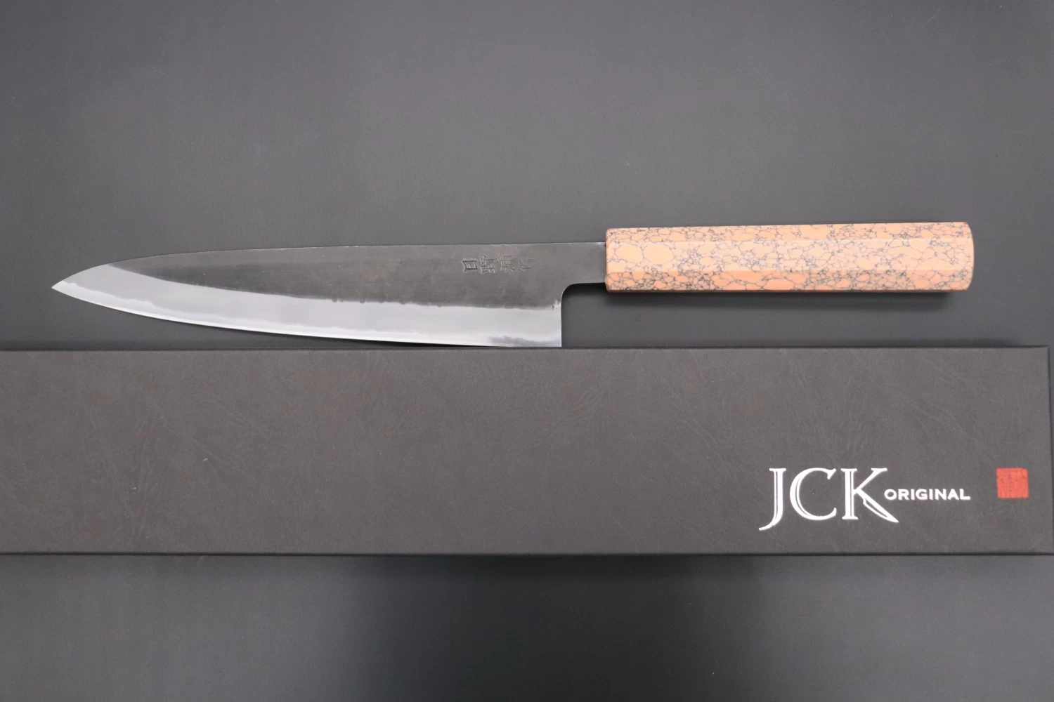 Custom Limited Edition, Hinoura White Steel No.1 Kurouchi Series HS1-6SP11 Wa Gyuto 210mm (8.2 Inch) 9 Custom Limited Edition, Hinoura White Steel No.1 Kurouchi Series HS1-6SP11 Wa Gyuto 210mm (8.2 Inch) - Image 9