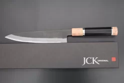 Custom Limited Edition, Hinoura White Steel No.1 Kurouchi Series HS1-6SP3 Wa Gyuto 210mm (8.2 Inch) -Knife Sale Shop hinoura wa gyuto custom limited edition hinoura white steel no 1 kurouchi series hs1 6sp3 wa gyuto 210mm 8 2 inch 44774554108187 scaled