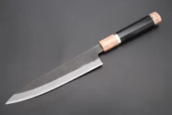 Custom Limited Edition, Hinoura White Steel No.1 Kurouchi Series HS1-6SP3 Wa Gyuto 210mm (8.2 Inch)