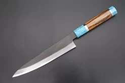 Custom Limited Edition, Hinoura White Steel No.1 Kurouchi Series HS1-6SP5 Wa Gyuto 210mm (8.2 Inch)