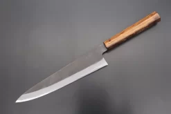 Custom Limited Edition, Hinoura White Steel No.1 Kurouchi Series HS1-7SP8 Wa Gyuto 240mm (9.4 Inch)