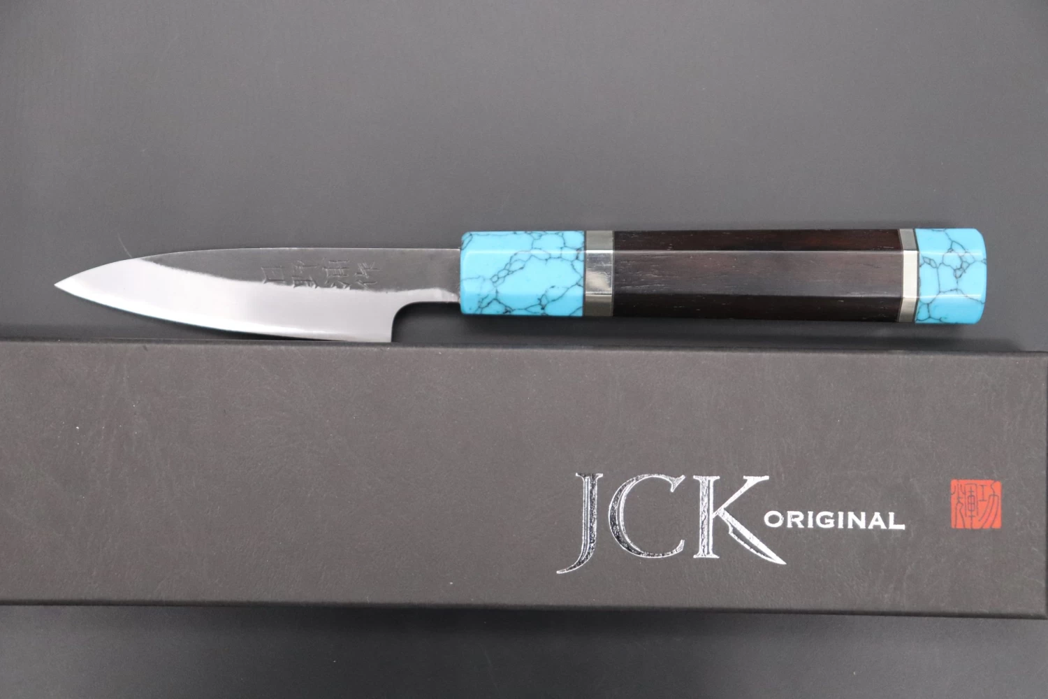 Custom Limited Edition, Hinoura White Steel No.1 Kurouchi Series HS1-1SP4 Wa Paring 80mm (3.1 Inch) 9 Custom Limited Edition, Hinoura White Steel No.1 Kurouchi Series HS1-1SP4 Wa Paring 80mm (3.1 Inch) - Image 9