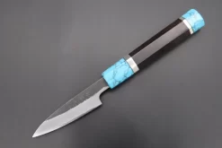 Custom Limited Edition, Hinoura White Steel No.1 Kurouchi Series HS1-1SP4 Wa Paring 80mm (3.1 Inch)