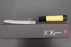 Custom Limited Edition, Hinoura White Steel No.1 Kurouchi Series HS1-3SP4 Wa Petty 150mm (5.9 Inch) -Knife Sale Shop hinoura wa petty custom limited edition hinoura white steel no 1 kurouchi series hs1 3sp4 wa petty 150mm 5 9 inch 44748403376411 scaled