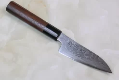 Tsukasa Hinoura Custom Knife ATS-34 Damascus Petty 105mm (4.1 Inch, TH-7)