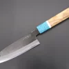 Custom Limited Edition, Hinoura White Steel No.1 Kurouchi Series HS1-4SP12 Wa Santoku 165mm (6.4 Inch)