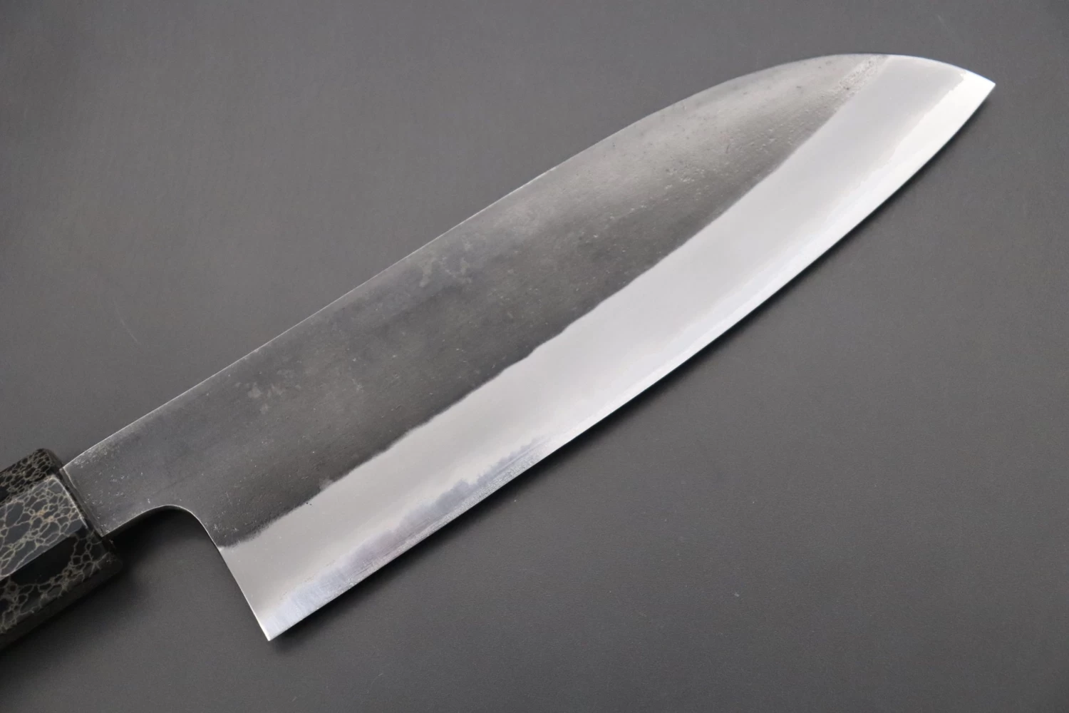 Custom Limited Edition, Hinoura White Steel No.1 Kurouchi Series HS1-4SP14 Wa Santoku 165mm (6.4 Inch) 7 Custom Limited Edition, Hinoura White Steel No.1 Kurouchi Series HS1-4SP14 Wa Santoku 165mm (6.4 Inch) - Image 7