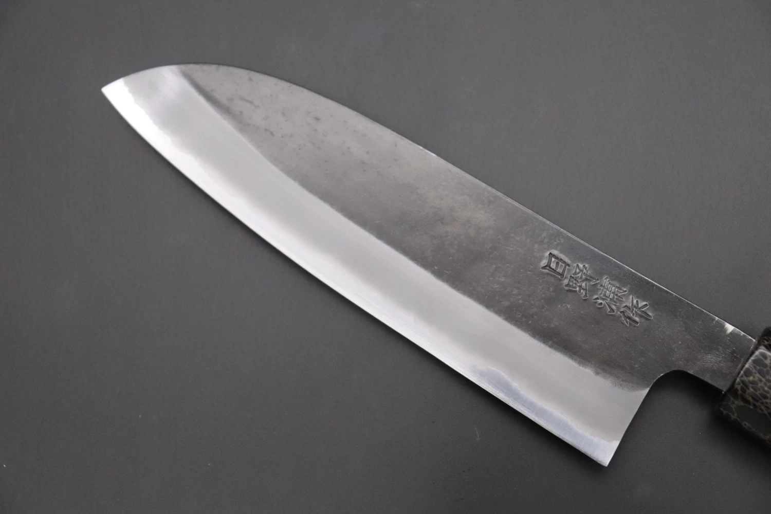 Custom Limited Edition, Hinoura White Steel No.1 Kurouchi Series HS1-4SP14 Wa Santoku 165mm (6.4 Inch) 2 Custom Limited Edition, Hinoura White Steel No.1 Kurouchi Series HS1-4SP14 Wa Santoku 165mm (6.4 Inch) - Image 2