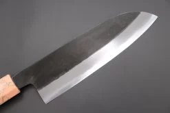 Custom Limited Edition, Hinoura White Steel No.1 Kurouchi Series HS1-4SP15 Wa Santoku 165mm (6.4 Inch) -Knife Sale Shop hinoura wa santoku custom limited edition hinoura white steel no 1 kurouchi series hs1 4sp15 wa santoku 165mm 6 4 inch 44763541733659 scaled