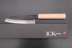 Custom Limited Edition, Hinoura White Steel No.1 Kurouchi Series HS1-4SP15 Wa Santoku 165mm (6.4 Inch) -Knife Sale Shop hinoura wa santoku custom limited edition hinoura white steel no 1 kurouchi series hs1 4sp15 wa santoku 165mm 6 4 inch 44763542389019 scaled