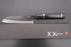 Custom Limited Edition, Hinoura White Steel No.1 Kurouchi Series HS1-4SP4 Wa Santoku 165mm (6.4 Inch) -Knife Sale Shop hinoura wa santoku custom limited edition hinoura white steel no 1 kurouchi series hs1 4sp4 wa santoku 165mm 6 4 inch 44763290239259 scaled