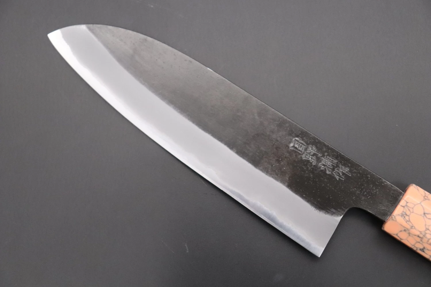 Custom Limited Edition, Hinoura White Steel No.1 Kurouchi Series HS1-4SP7 Wa Santoku 165mm (6.4 Inch) 2 Custom Limited Edition, Hinoura White Steel No.1 Kurouchi Series HS1-4SP7 Wa Santoku 165mm (6.4 Inch) - Image 2