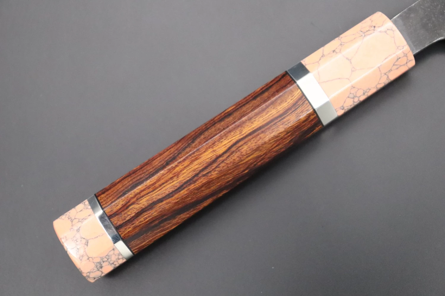 Custom Limited Edition, Hinoura White Steel No.1 Kurouchi Series HS1-4SP7 Wa Santoku 165mm (6.4 Inch) 8 Custom Limited Edition, Hinoura White Steel No.1 Kurouchi Series HS1-4SP7 Wa Santoku 165mm (6.4 Inch) - Image 8