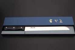 JCK Natures Blue Clouds AUS-8 Basic Series BCA-6 Bread Knife 245mm (9.6 Inch) -Knife Sale Shop jck natures bread knife jck natures blue clouds aus 8 basic series bca 6 bread knife 245mm 9 6 inch 43502841430299 scaled