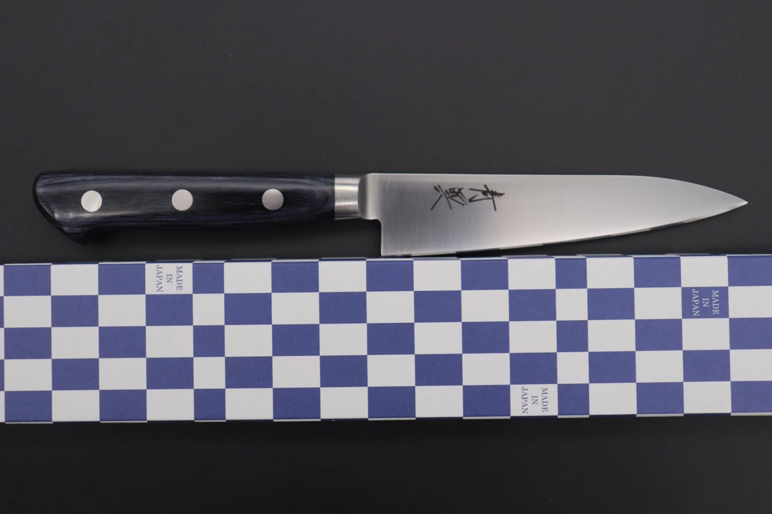 JCK Natures Blue Clouds AUS-8 Basic Series BCAP-1 Petty 120mm (4.7 Inch, Royal Blue-Purple Pakka Wood Handle) 8 JCK Natures Blue Clouds AUS-8 Basic Series BCAP-1 Petty 120mm (4.7 Inch, Royal Blue-Purple Pakka Wood Handle) - Image 8