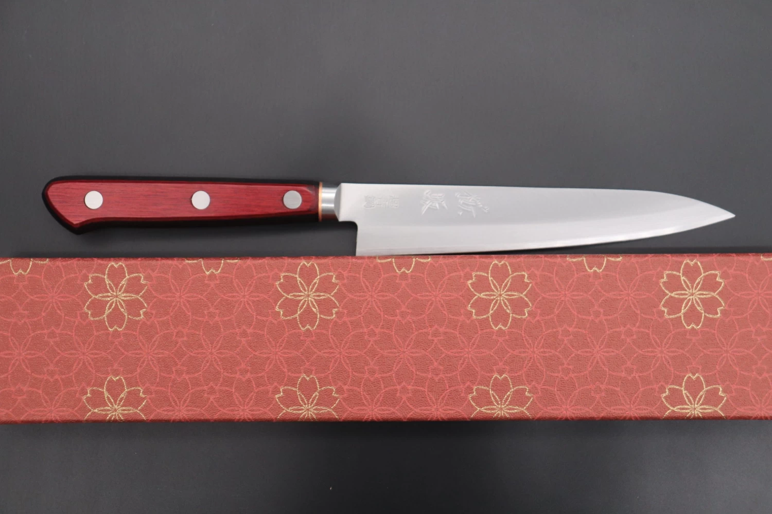JCK Natures SAKURA ROAD Aogami Super Series SAKURA-5 Petty 145mm (5.7 Inch) 8 JCK Natures SAKURA ROAD Aogami Super Series SAKURA-5 Petty 145mm (5.7 Inch) - Image 8