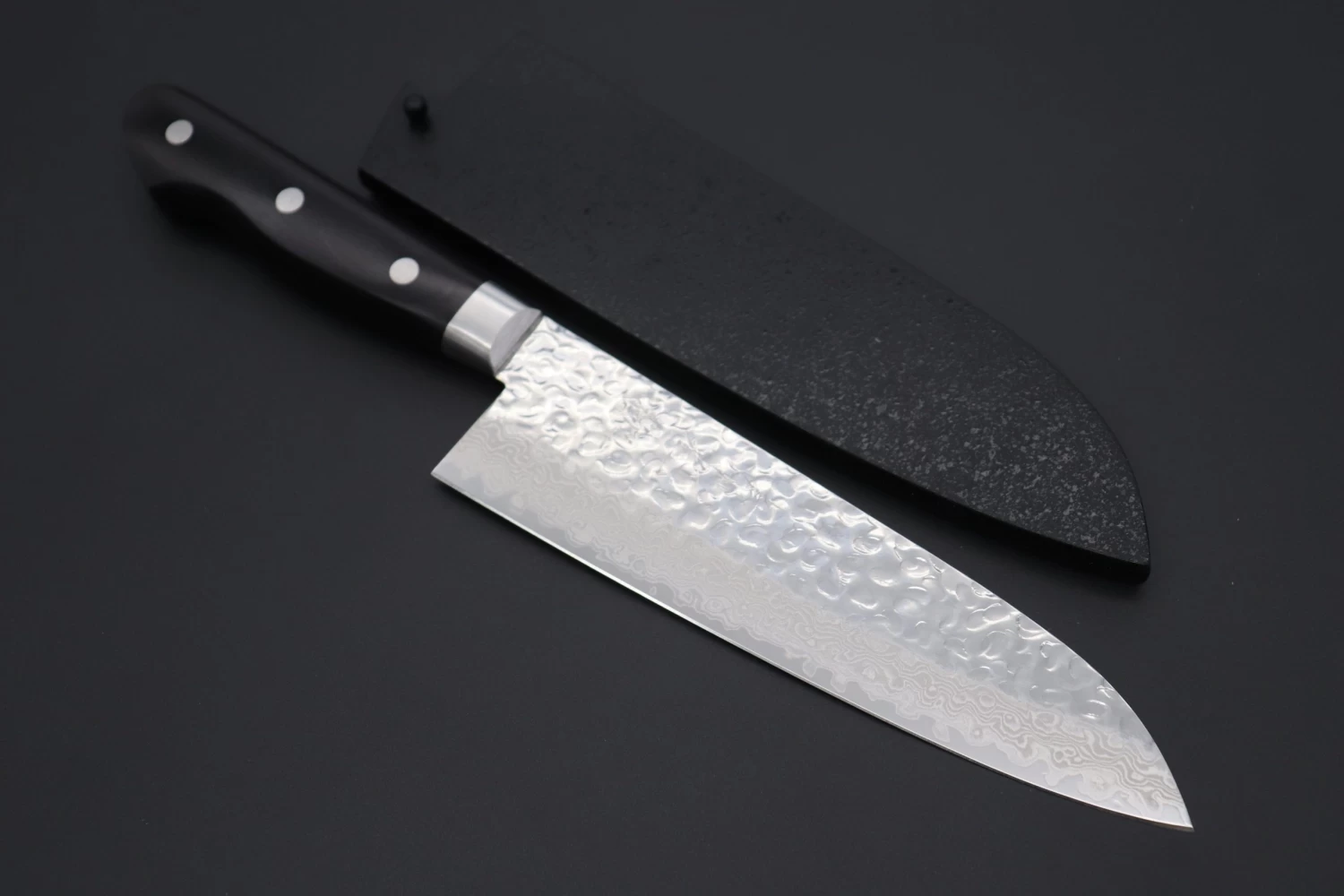 JCK Natures Gekko Kiwami Series GEK-2 Santoku 180mm (7 Inch) 2 JCK Natures Gekko Kiwami Series GEK-2 Santoku 180mm (7 Inch) - Image 2