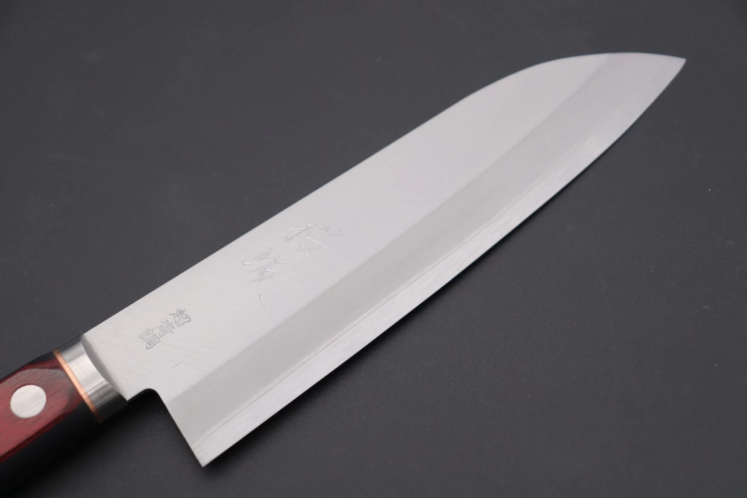 JCK Natures SAKURA ROAD Aogami Super Series SAKURA-1 Santoku 170mm (6.6 Inch) 2 JCK Natures SAKURA ROAD Aogami Super Series SAKURA-1 Santoku 170mm (6.6 Inch) - Image 2