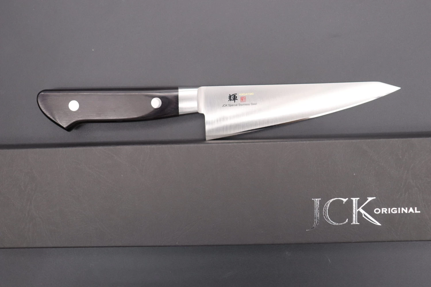 JCK Original Kagayaki Basic Series KG-4 Boning Knife | Honesuki 150mm (5.9inch) 9 JCK Original Kagayaki Basic Series KG-4 Boning Knife | Honesuki 150mm (5.9inch) - Image 9